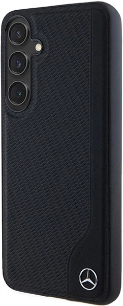 Etui plecki Mercedes Benz Leather Debossed Line na Samsung Galaxy S24 Plus (S926) z MagSafe Czarne (3666339240950) - obraz 4