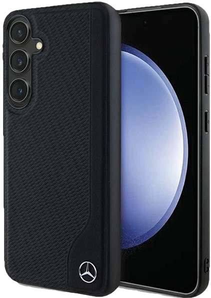 Etui plecki Mercedes Benz Leather Debossed Line na Samsung Galaxy S24 Plus (S926) z MagSafe Czarne (3666339240950) - obraz 7