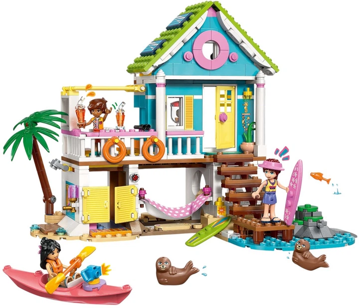 Zestaw klocków LEGO Friends Domek na plaży z fokami 400 elementów (42699) - obraz 2