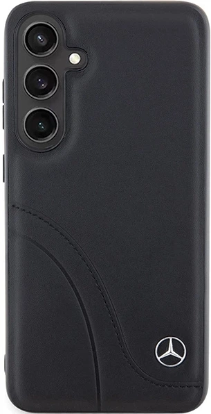 Etui plecki Mercedes Benz Leather Curved Stitches na Samsung Galaxy S24 (S921) Czarne (3666339240974) - obraz 5