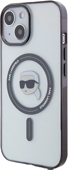 Панель Karl Lagerfeld IML Karl Head MagSafe для Apple iPhone 15 Plus Transparent (KLHMP15MHKHNOTK) - зображення 2