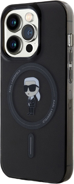 Etui Karl Lagerfeld IML Ikonik MagSafe do Apple iPhone 15 Pro Max Black (KLHMP15XHFCKNOK) - obraz 2