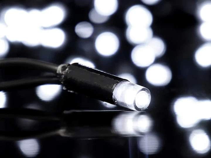 Гирлянда уличная 10м черный провод LED мерцающая белая 220 В 100 Вт - изображение 8