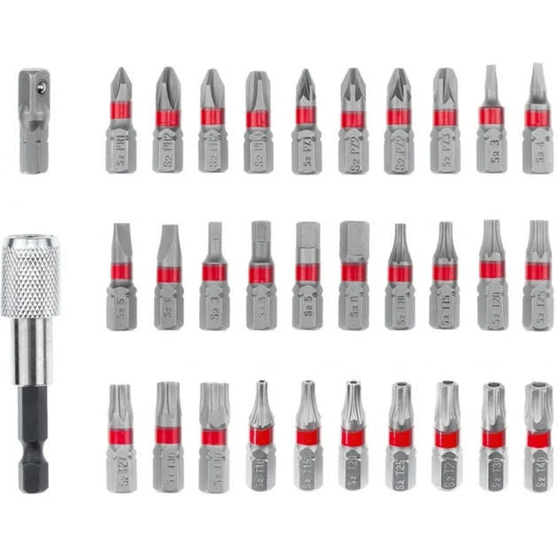 Набір біт Einhell, 1/4", 32шт, кейс (00124037) - Фото 3 Набір біт Einhell, 1/4", 32шт, кейс (00124037) - изображение 3