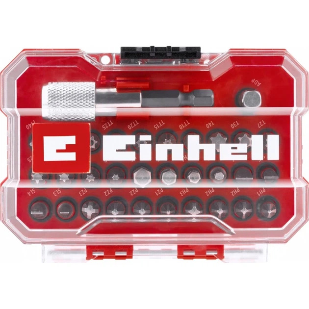 Набір біт Einhell, 1/4", 32шт, кейс (00124037) - Фото 8 Набір біт Einhell, 1/4", 32шт, кейс (00124037) - изображение 8