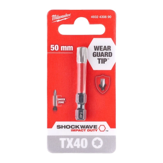 Біта Milwaukee Shockwave, Torx T40х50мм (00124133) - изображение 2