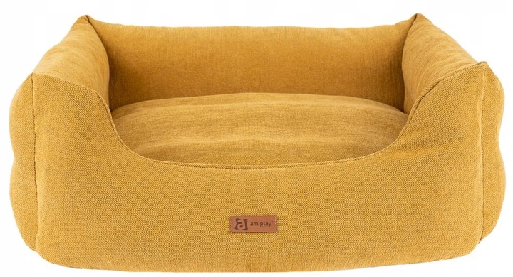 Чохол Amiplay для лежанки Moni розмір L Жовтий (5907563304680) - зображення 5