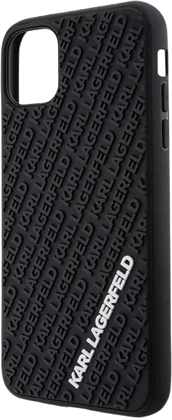Etui Karl Lagerfeld 3D Rubber Multi Logo do Apple iPhone 11 Black (KLHCN613DMKRLK) - obraz 5