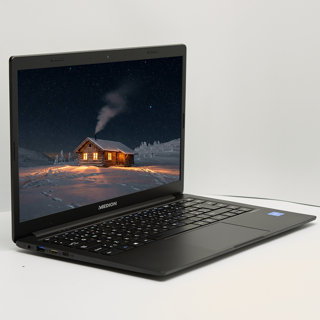 Ноутбук 14" Medion (Lenovo Group) Akoya E4251 Intel RAM 4 ГБ SSD 512 ГБ FullHD IPS Intel UHD Graphics б/в Метал Win10 (4834) - изображение 4