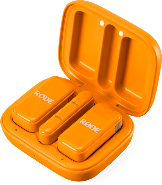 Mikrofon Rode Wireless Micro USB-C Pomarańczowy (698813017942) - obraz 1