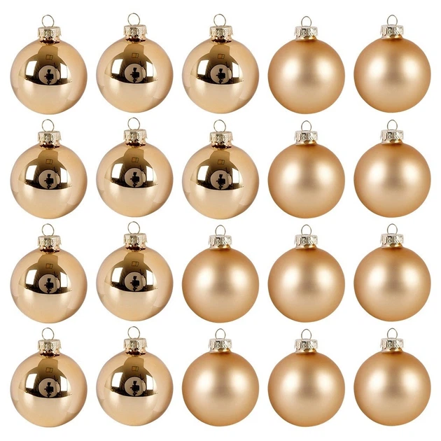 Набір ялинкових кульок Home Styling Collection 839447 скляні 6 см 20 шт (8721037163507) - зображення 2