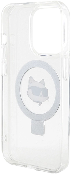 Etui Karl Lagerfeld Ring Stand Choupette Head MagSafe do Apple iPhone 15 Pro White (KLHMP15LHMRSCHH) - obraz 6