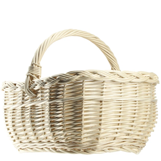 Кошик плетений для покупок Kadax Anfo 27 x 28 см Білий K9159 (5903699485101) - зображення 2