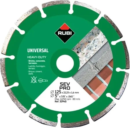 Tarcza diamentowa Rubi SEV Pro 125 mm (8413797329407) - obraz 1