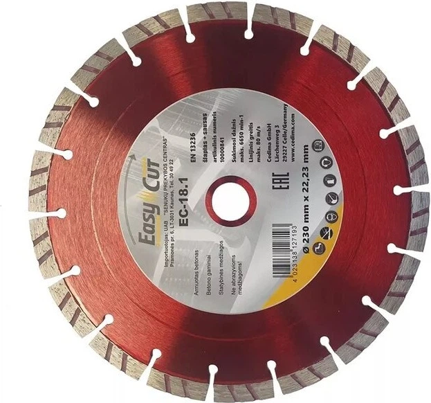 Алмазний диск Cedima Cutting Blade EC-18.1 300 x 2.8 x 25.4 мм (4023138120392) - зображення 1