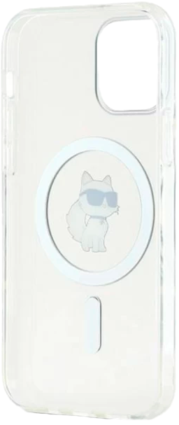 Панель Karl Lagerfeld IML Metal Choupette Head MagSafe do Apple iPhone 12/ 12 Pro Transparent (KLHMP12MHFCCNOT) - зображення 6