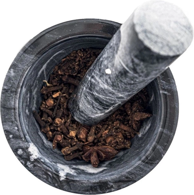 Moździerz kuchenny Orion granitowy z tłuczkiem 10 x 7 cm (8592381102555) - obraz 2