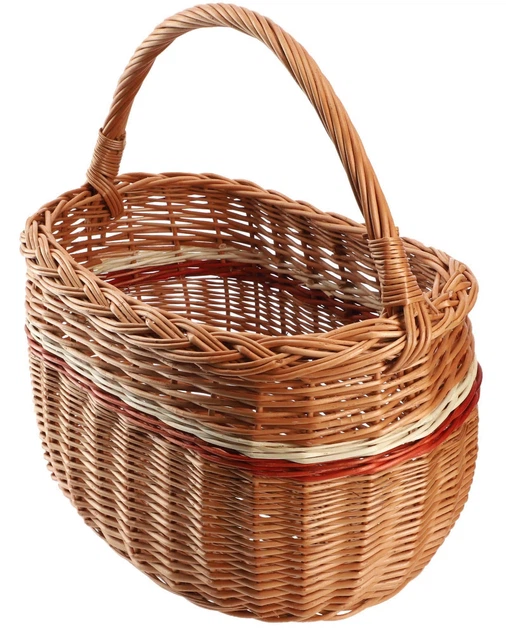 Кошик плетений для покупок Kadax Anfo 44 x 26 см Натуральний K9563 (5903699489512) - зображення 1