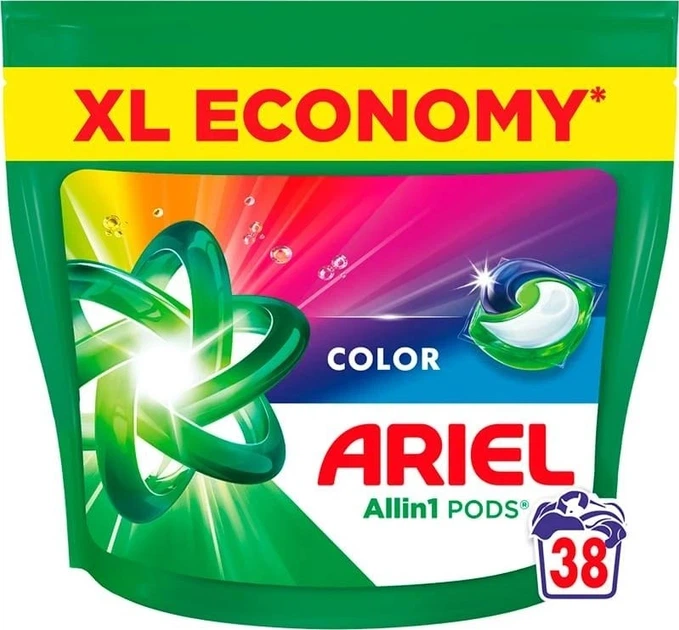 Kapsułki do prania Ariel Color All in 1 Color 38 szt (8700216765268) - obraz 2