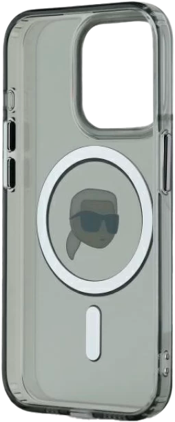 Панель Karl Lagerfeld IML Metal Karl Head MagSafe do Apple iPhone 15 Pro Max Black (KLHMP15XHLSKIK) - зображення 3