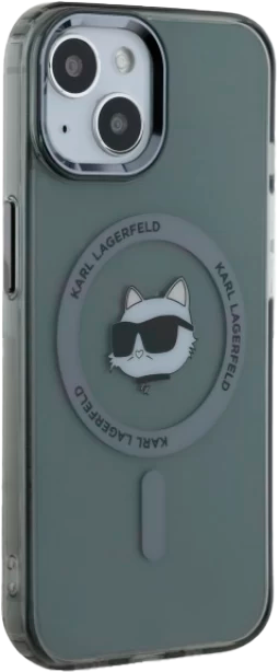 Панель Karl Lagerfeld IML Metal Choupette Head MagSafe do Apple iPhone 15 Black (KLHMP15SHLSCHK) - зображення 4