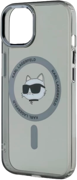 Панель Karl Lagerfeld IML Metal Choupette Head MagSafe do Apple iPhone 15 Black (KLHMP15SHLSCHK) - зображення 6