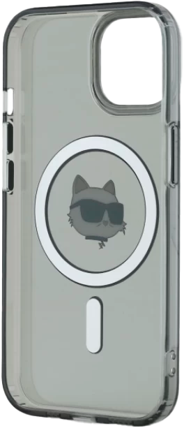 Панель Karl Lagerfeld IML Metal Choupette Head MagSafe do Apple iPhone 15 Black (KLHMP15SHLSCHK) - зображення 7