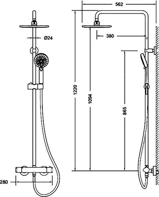 System prysznicowy Domoletti ST-98001A - obraz 2