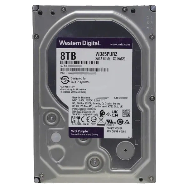 Жесткий диск внутренний Western Digital Purple WD85PURZ 8Тб - Фото 1 Жесткий диск внутренний Western Digital Purple WD85PURZ 8Тб - изображение 1