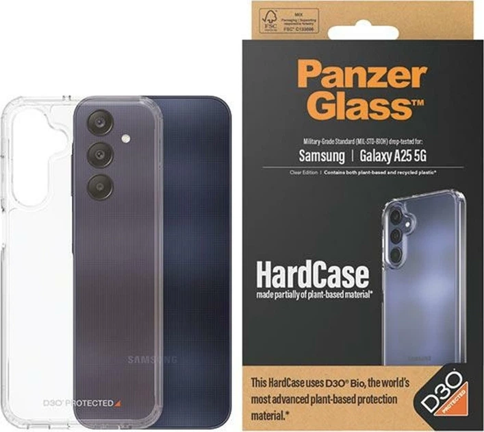 Панель Panzer Glass Hard Case D3O для Samsung Galaxy A25 Transparent (5711724004667) - зображення 3