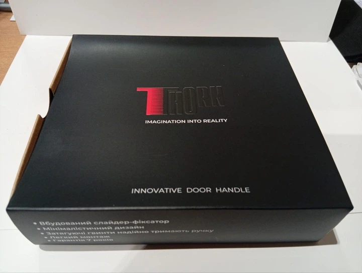 Дверна ручка Discovery з вбудованим фіксатором чорний мат - зображення 12