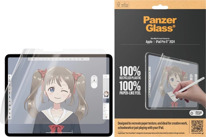 Folia ochronna Panzer Glass GraphicPaper Anti Glare do Apple iPad Pro 11" 2024 (5711724028328) - obraz 2
