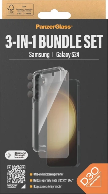 Etui Panzer Glass Bundle 3in1 do Samsung Galaxy S24 + Screen Protector Transparent (5711724212109) - obraz 4