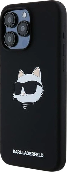 Etui plecki Karl Lagerfeld Silicone Choupette Head MagSafe do Apple iPhone 15 Pro Black (3666339257286) - obraz 2