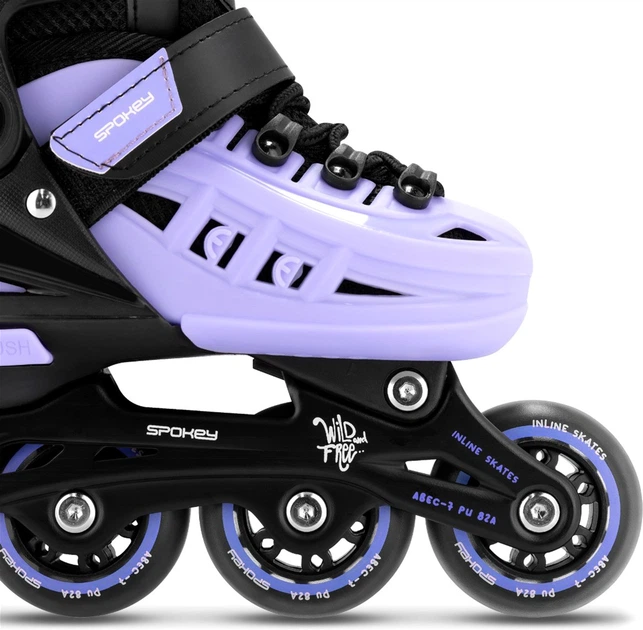 Łyżworolki regulowane 4w1 Spokey 4ONE 39-43 944652 Czarno-fioletowe (5905339446527) - obraz 6