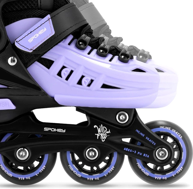 Łyżworolki regulowane 4w1 Spokey 4ONE 39-43 944652 Czarno-fioletowe (5905339446527) - obraz 10