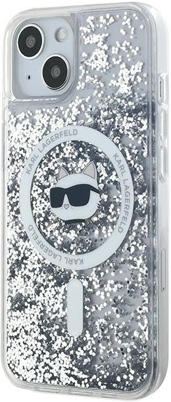 Панель Karl Lagerfeld Liquid Glitter Choupette Head Magsafe для Apple iPhone 15/14/13 Transparent (KLHMP13MLGCHSGH) - зображення 2