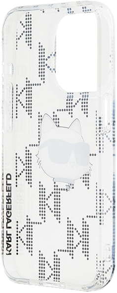 Панель Karl Lagerfeld IML Choupette Head & Monogram для Apple iPhone 15 Pro Transparent (KLHCP15LHKLPCHT) - зображення 5