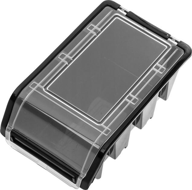 Zestaw kuwet warsztatowych z pokrywą Kadax KTR16 155 x 100 mm 20 szt. Czarne (5903699456781) - obraz 4