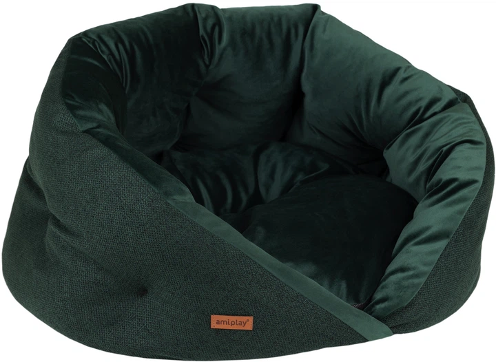 Legowisko dla psów Amiplay Siena Kokon M Zielone (5907563298880) - obraz 2