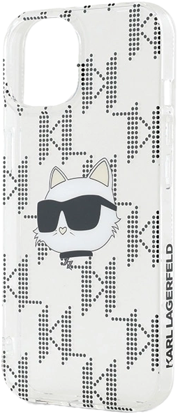 Etui Karl Lagerfeld IML Choupette Head & Monogram do Apple iPhone 13/14/15 Transparent (KLHCP15SHKLPCHT) - obraz 6