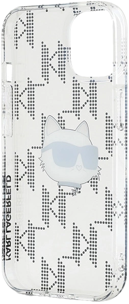 Etui Karl Lagerfeld IML Choupette Head & Monogram do Apple iPhone 13/14/15 Transparent (KLHCP15SHKLPCHT) - obraz 7