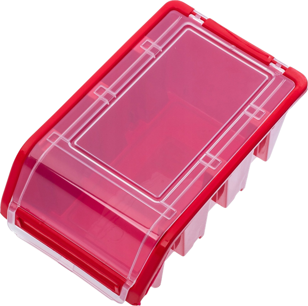 Zestaw kuwet warsztatowych z pokrywą Kadax KTR16 155 x 100 mm 10 szt. Czerwone (5903699456804) - obraz 4