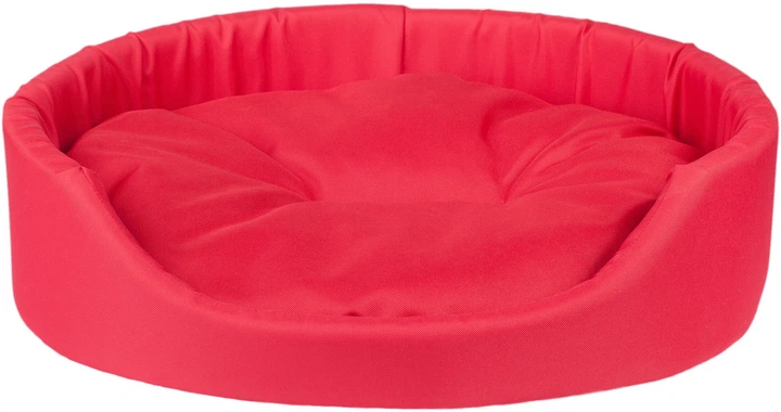 Legowisko dla psów Amiplay Basic owalne XL Czerwone (5907563246317) - obraz 1
