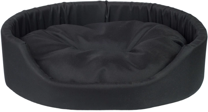 Лежак для собак Amiplay Basic овальний S Чорний (5907563246157) - зображення 1