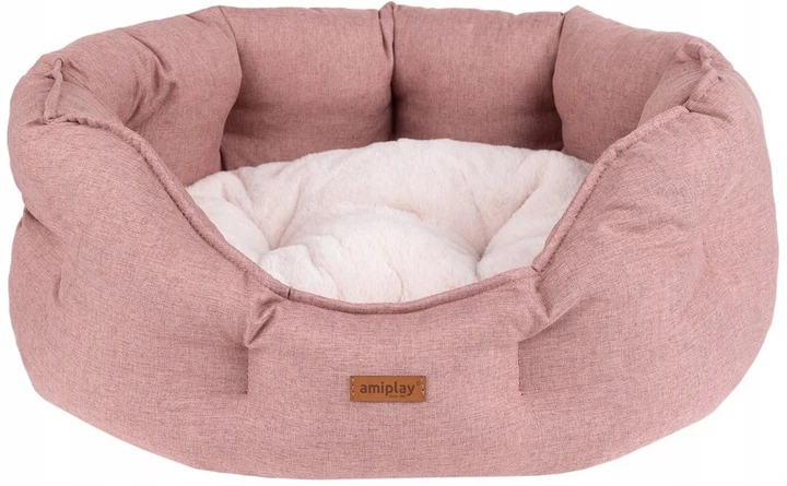Legowisko dla psów Amiplay Como Colosseum S Różowe (5907563312357) - obraz 1