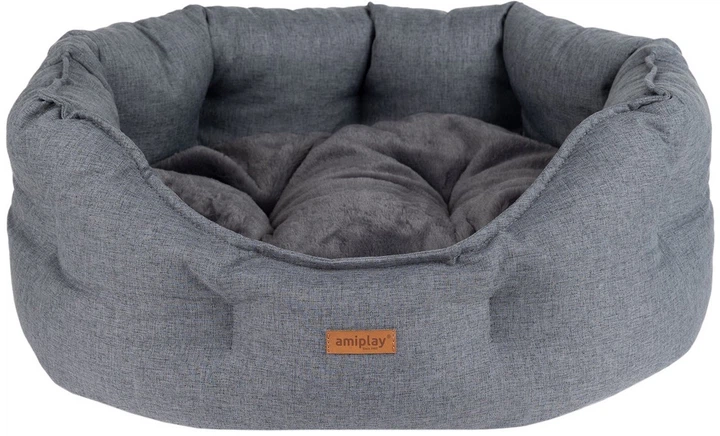 Лежак для собак Amiplay Como Colosseum S Графітовий (5907563312388) - зображення 1