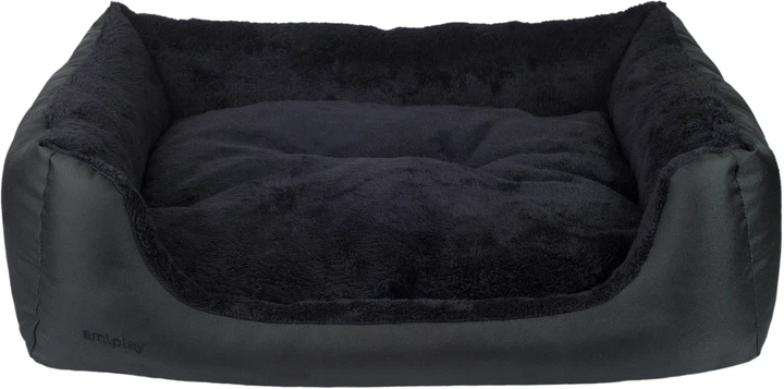 Legowisko dla psów Amiplay Aspen Sofa XXL Czarne (5907563240964) - obraz 1