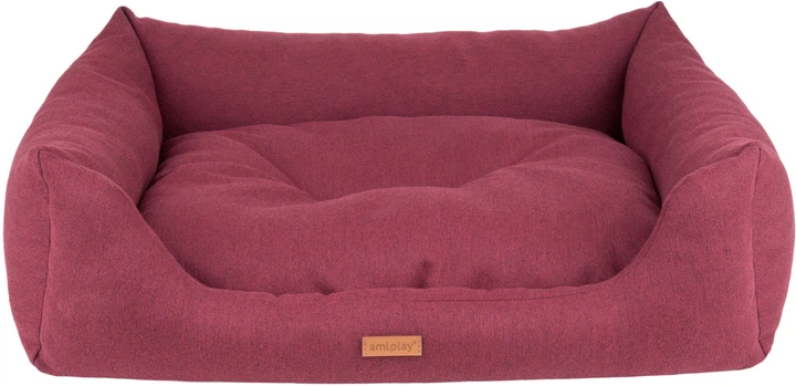Legowisko dla psów Amiplay Montana Sofa L Bordowe (5907563274419) - obraz 1