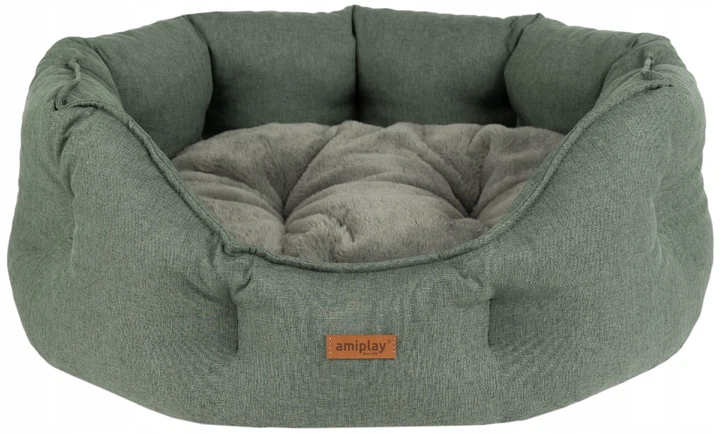 Legowisko dla psów Amiplay Como Colosseum L Zielone (5907563312463) - obraz 1